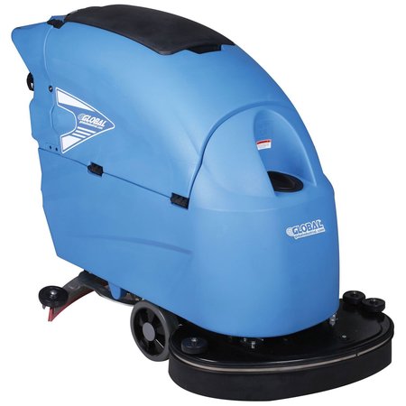 GLOBAL INDUSTRIAL Auto Floor Scrubber 26 Cleaning Path, Traction Drive 641265
